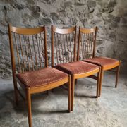 Set of 6 Danish teak dining chairs model 422, attributed to Arne Vodder for Sibast, 1960s.
