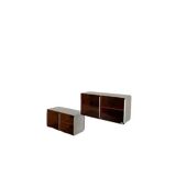 Vintage modular aluminum wall unit — 60s-70s
