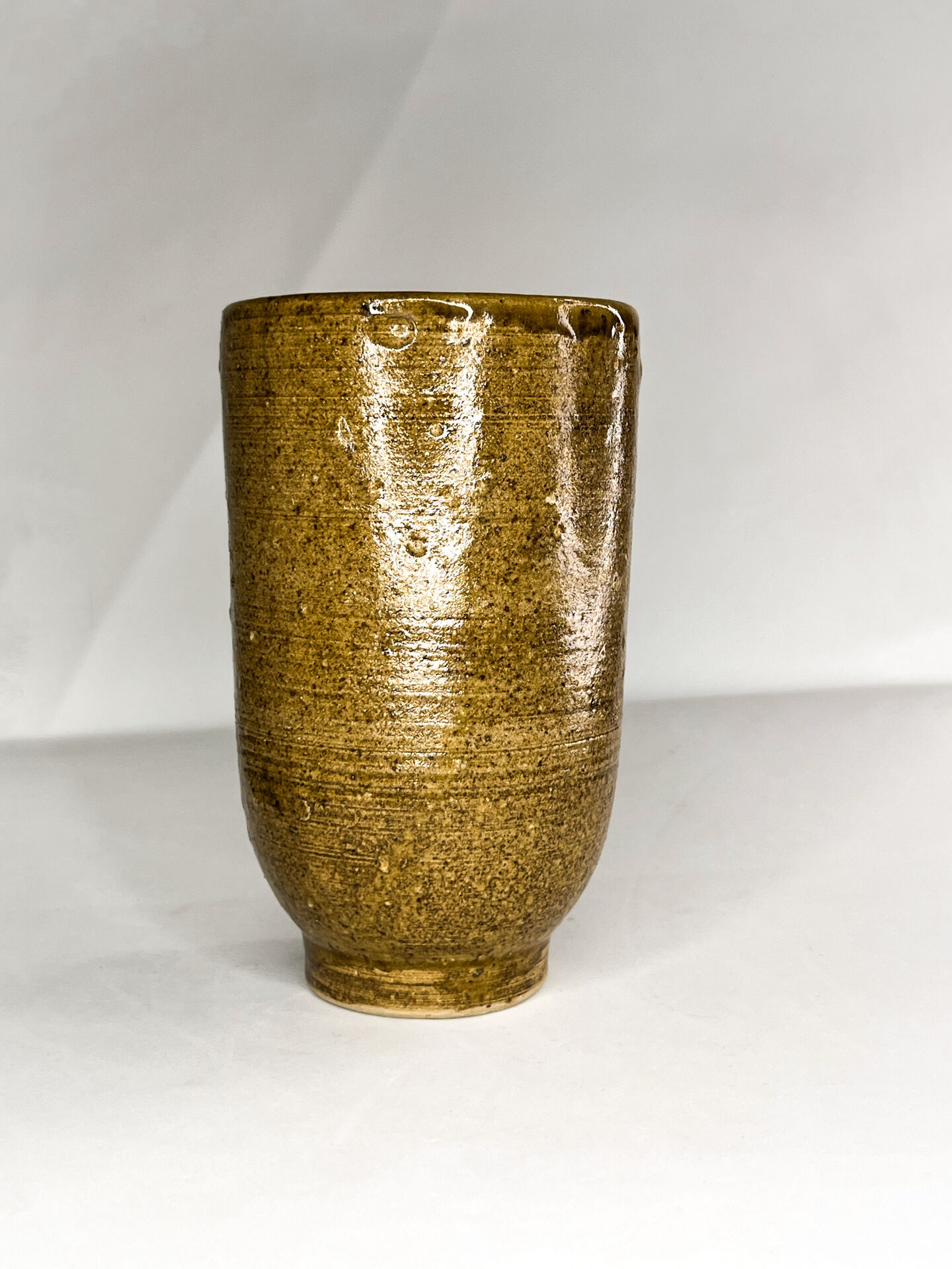 Vase vintage en grès d'art