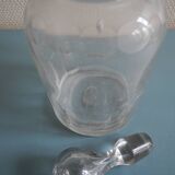 Carafe vin ancienne en verre soufflé