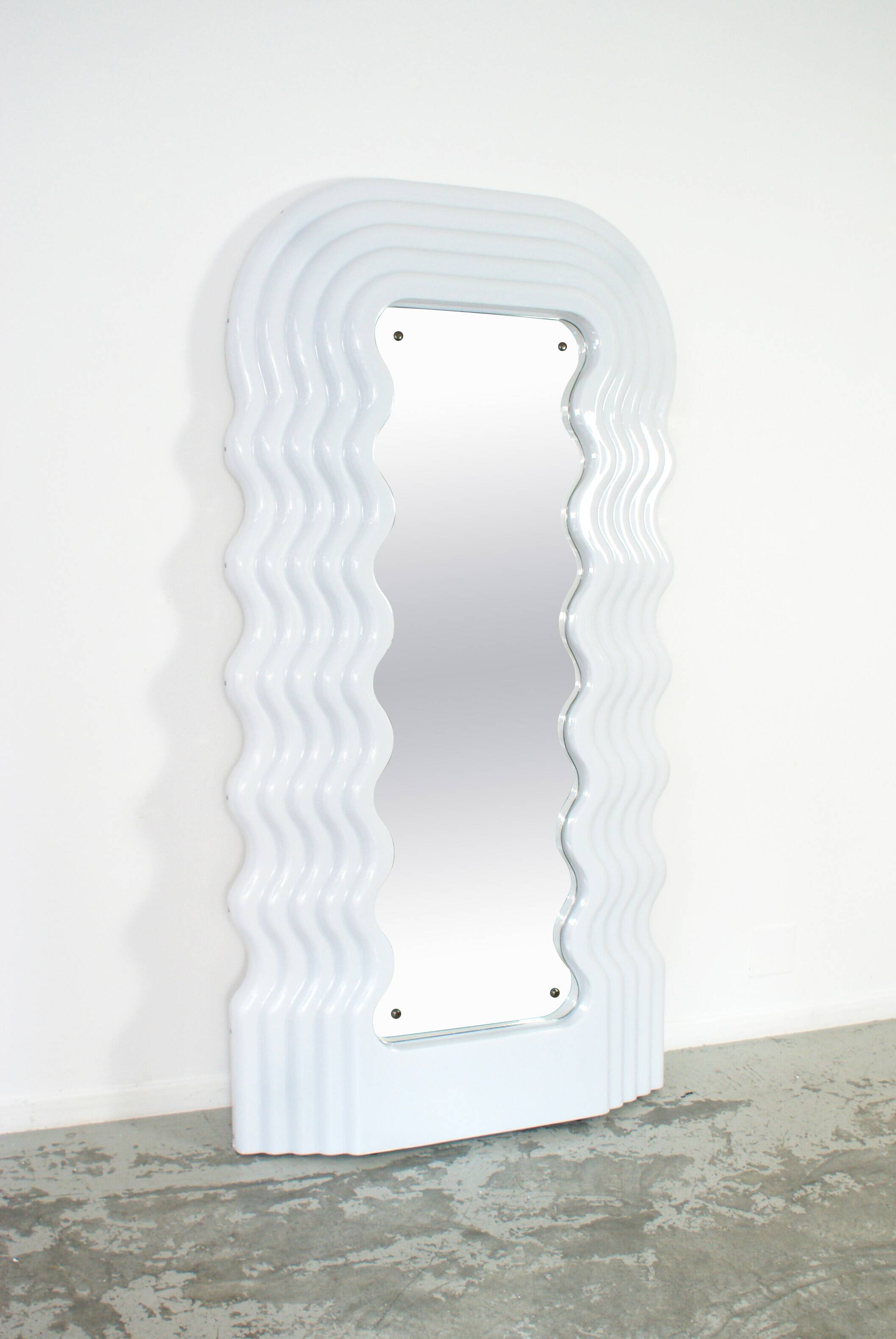 Ultrafragola LED mirror by Ettore Sottsass