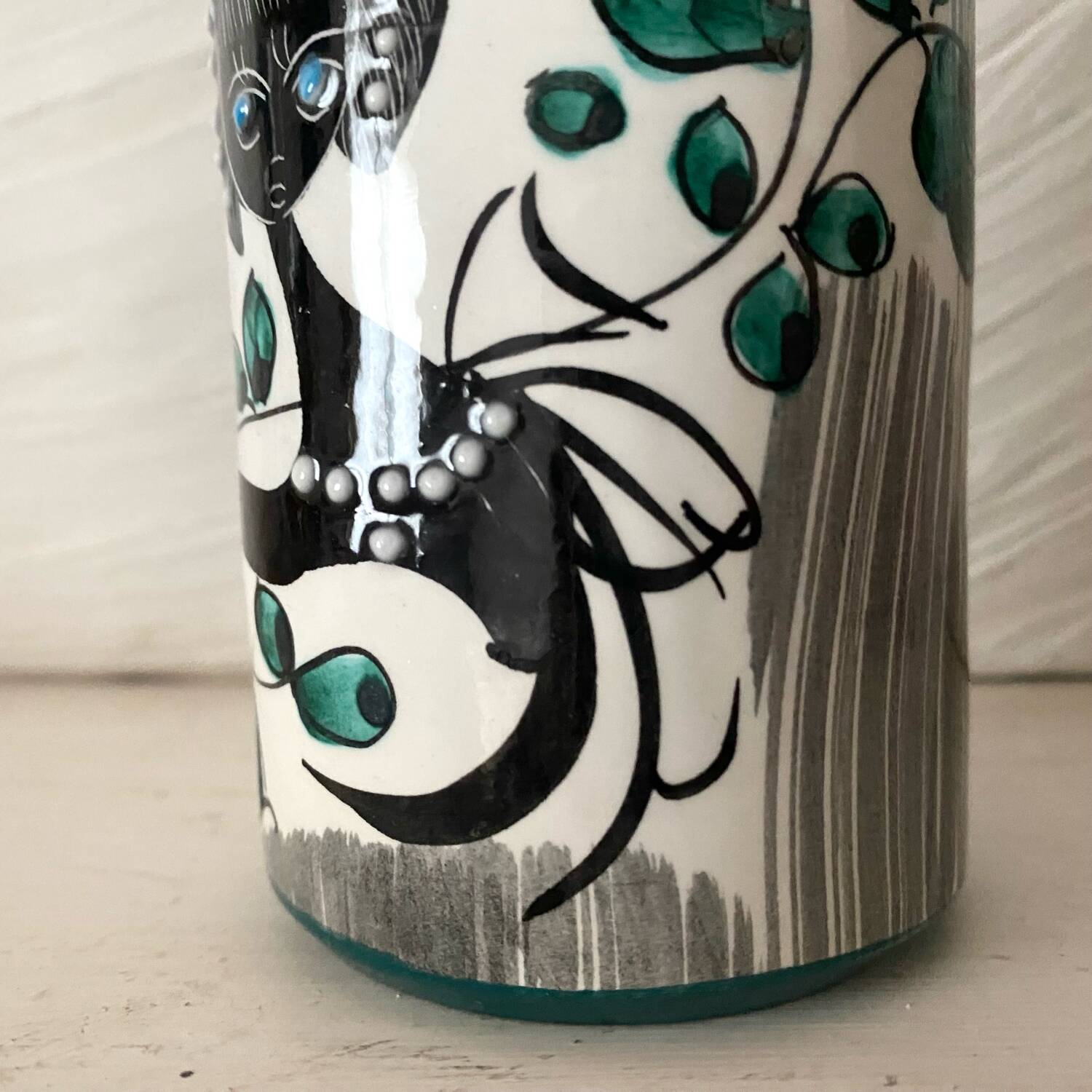 Italian Albisola vase, 12 cm, 1960s