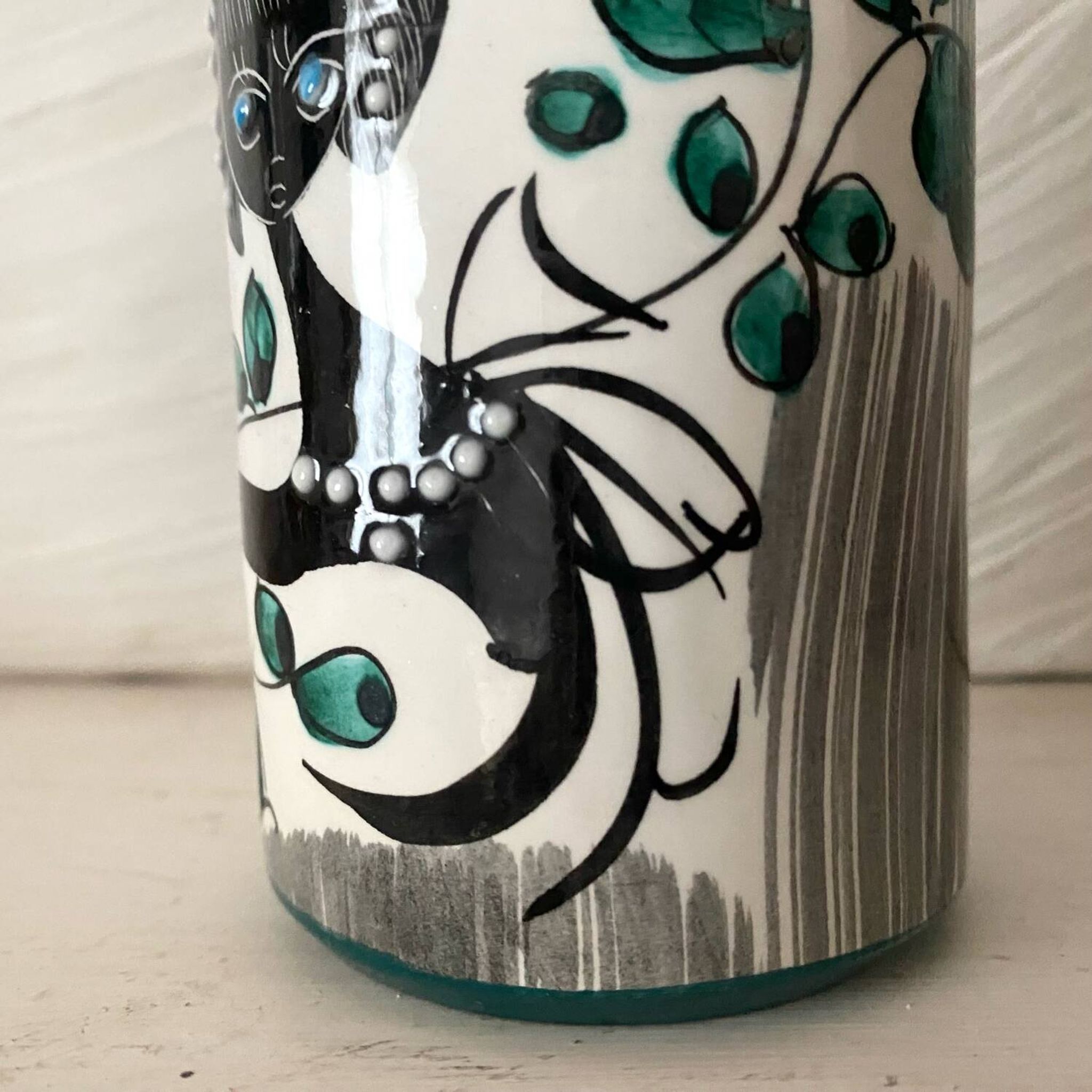 Italian Albisola vase, 12 cm, 1960s