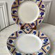Set of 4 flat plates Moulin des Loups and Orchies model Canada