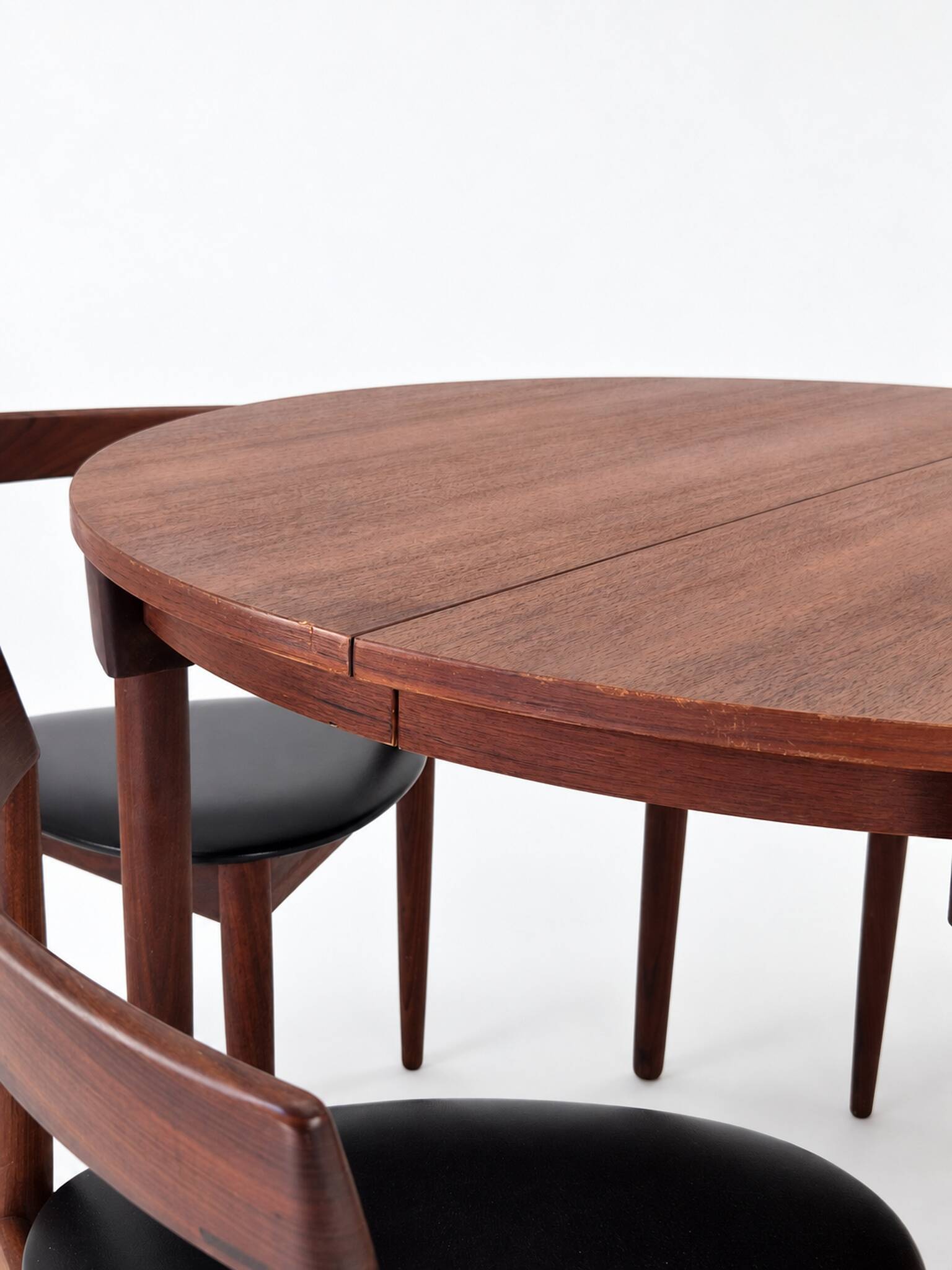 Roundette Teak Extendable Dining Set by Hans Olsen for Frem Røjle