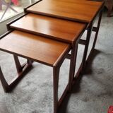 3 vintage teak g-plan nesting tables