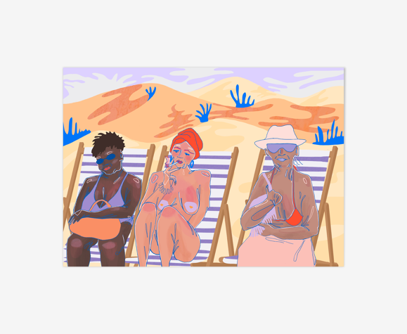 Sur la plage