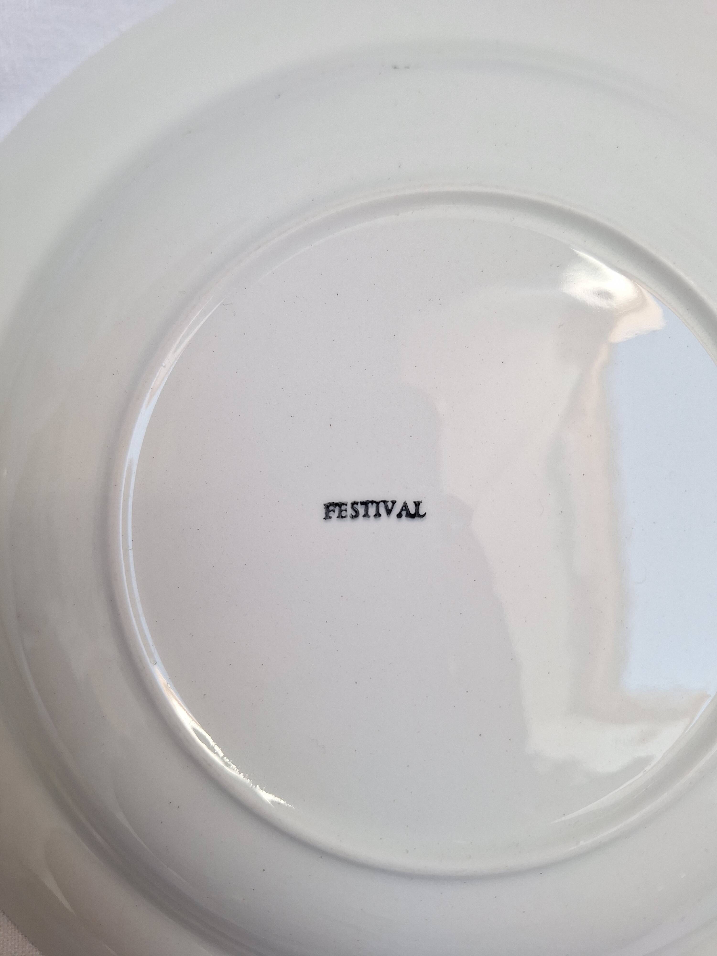 Assiettes creuses HBCM, St Amand