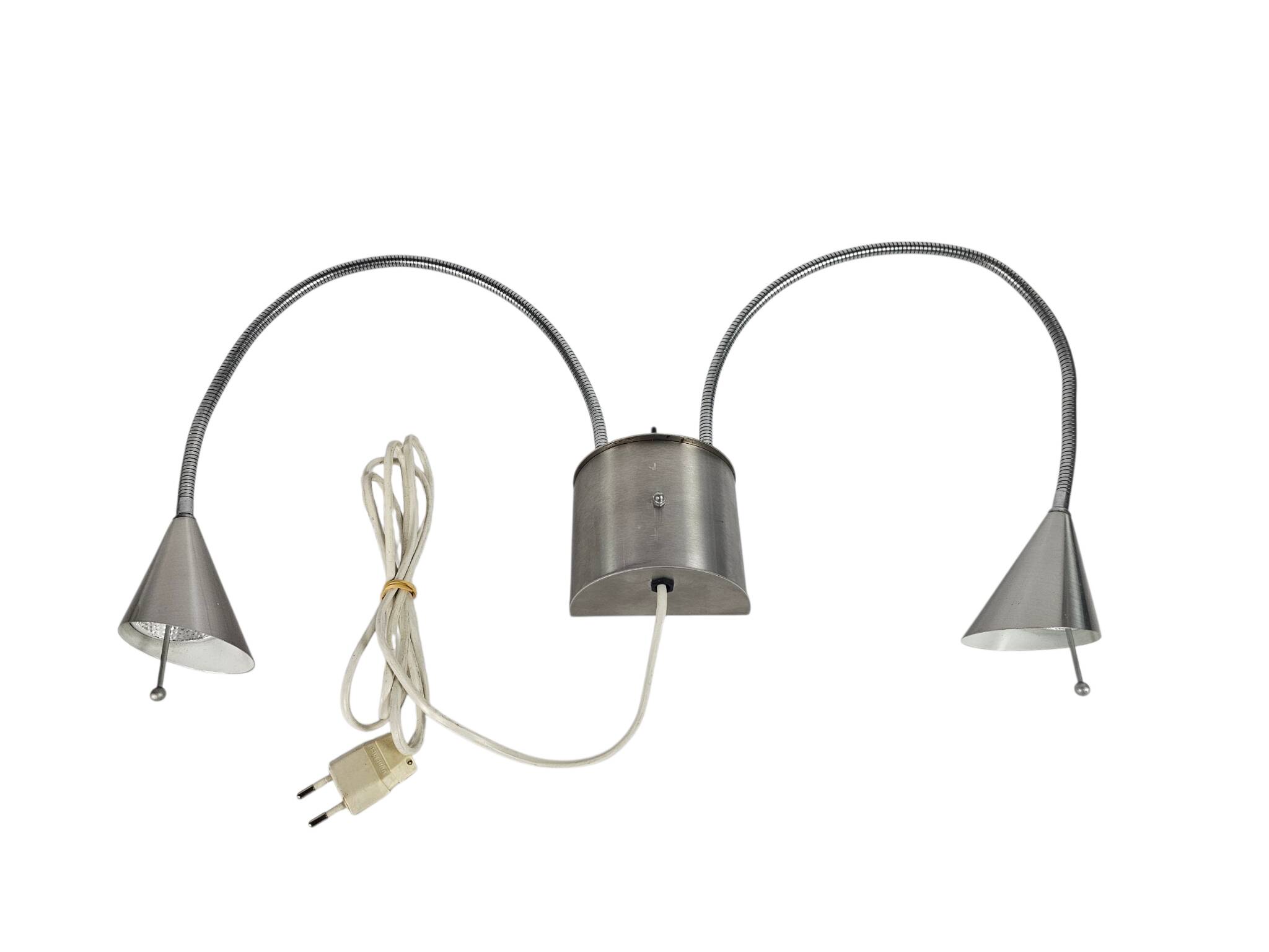 Hala Zeist - flexible arms - brushed aluminium - post modern - 80's