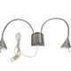 Hala Zeist - flexible arms - brushed aluminium - post modern - 80's
