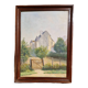 Oil on canvas Tennie's castle in Sarthe