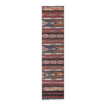 Tapis de couloir turc vintage 80x330 cm