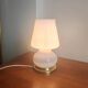 Vintage Murano / Vetri Mushroom Lamp - Opaline Glass & Brass - 1970s