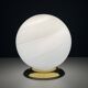 Vintage table lamp in white Murano glass, Italy, 1970s.