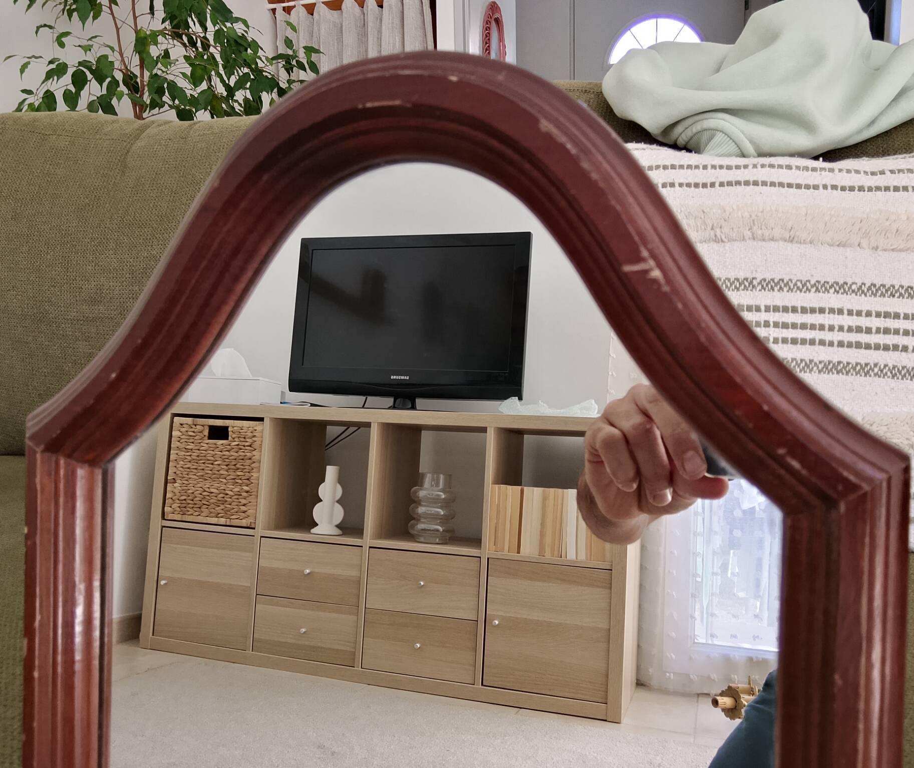 Miroir vintage style Louis Philippe/Queen Anne