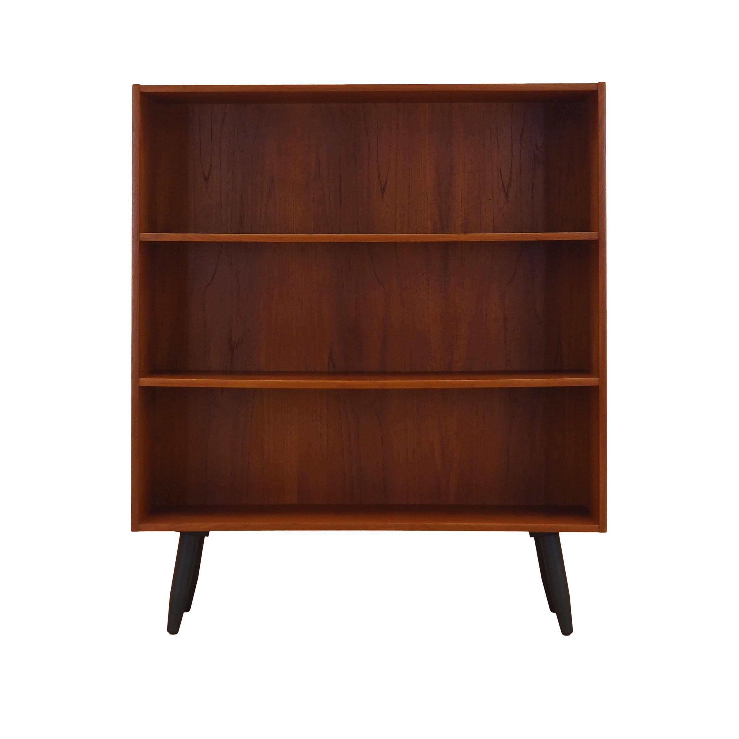 Teak bookcase, Danish design, 1970s, manufactured by Clausen & Søn