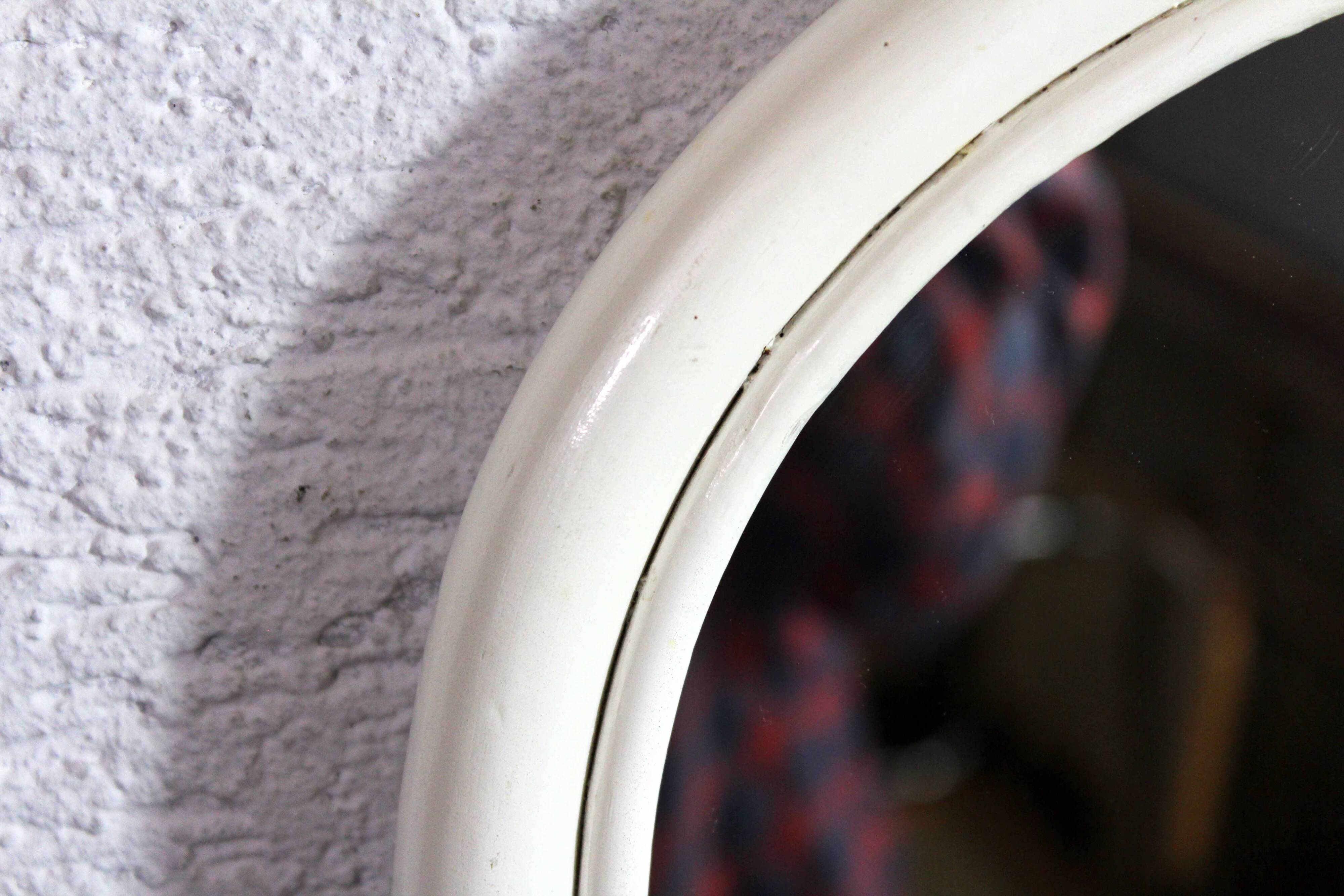 Miroir vintage en rotin