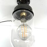 wall lamp or ceiling lamp cast steel gooseneck style 1930