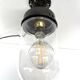 wall lamp or ceiling lamp cast steel gooseneck style 1930