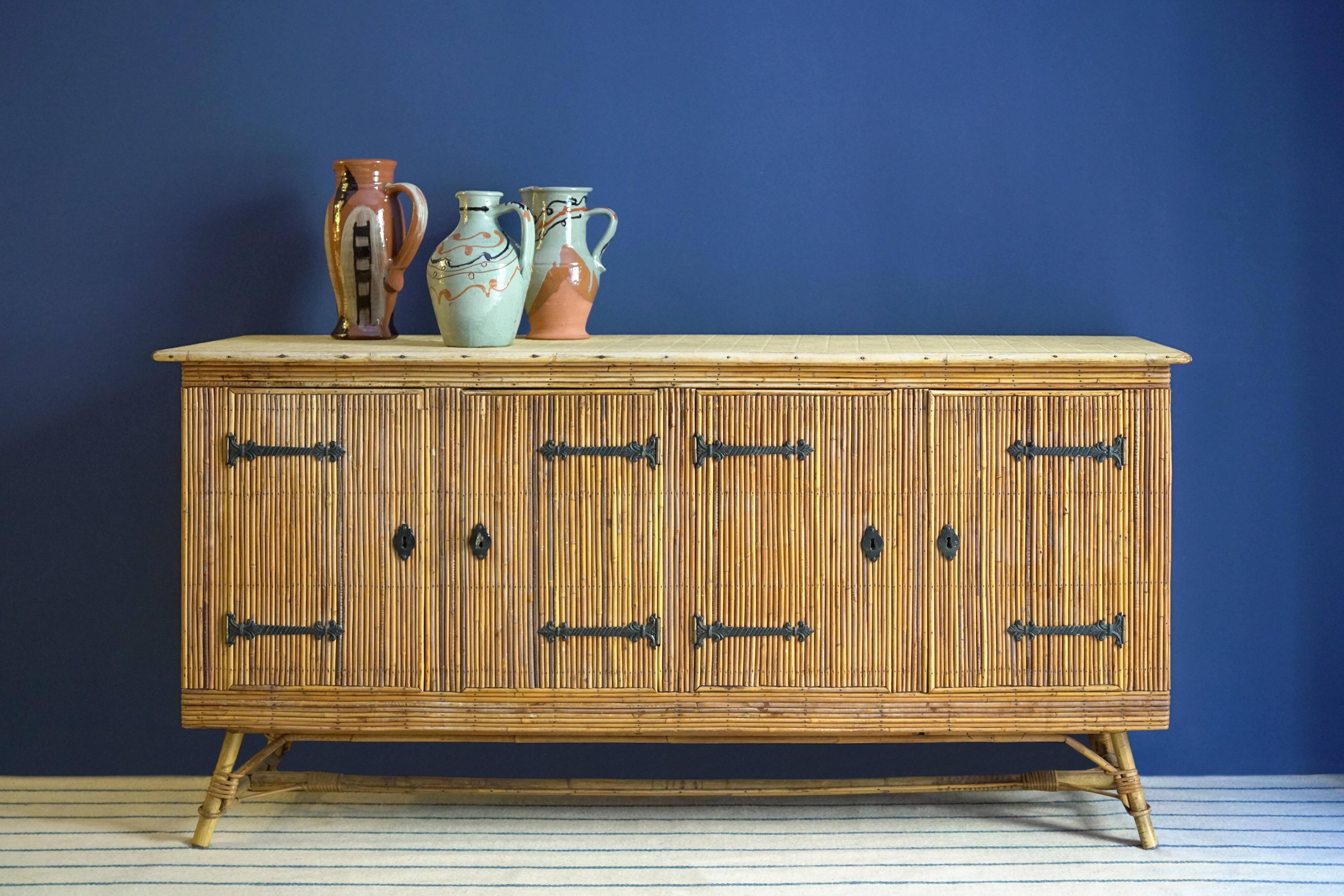 Bamboo Sideboard Adrien Audoux and Frida Minet