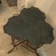 bamboo pedestal table&bronze Napoléon III