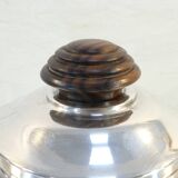 Silver metal coffee / tea service art deco 3 pieces