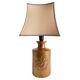 Gold Glazed Ceramic Table Lamp by Bitossi for Bergboms, 1970's
