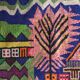 Afghan carpet 80s MOTIF VILLAGE IN PRINTEMPS 85x148cm