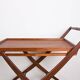 Danish folding teak rolling table, Svend Aage Madsen/Illums Bolhigus.