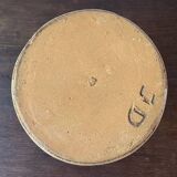 Vintage ceramic vase sign blue purple