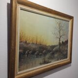 Painting signed Aristide Benon