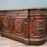 Half-moon style half-moon style sideboard Renaissance in solid walnut around 1850