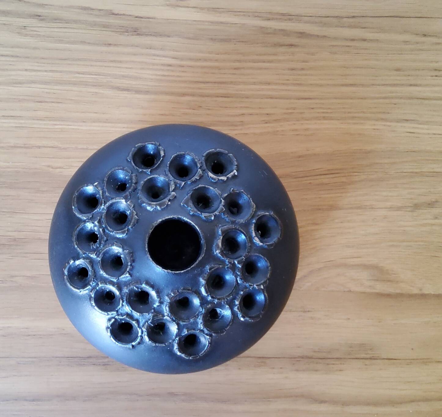 Black ceramic vase from Denmark