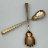 Paire de couverts argent et vermeil poincon cupidon 177 grammes xix eme