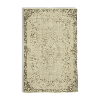 Tapis Beige Anatolien en Laine Tissée à la Main 185 cm x 290 cm - 38990