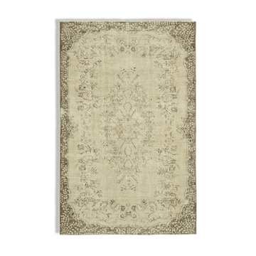 Handwoven Wool Anatolian Beige Carpet 185 cm x 290 cm - 38990