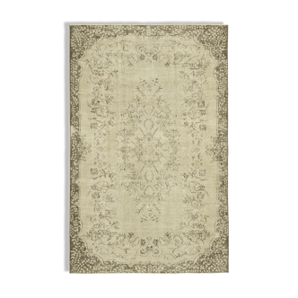 Handwoven Wool Anatolian Beige Carpet 185 cm x 290 cm - 38990