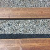 Pair of nineteenth century farmhouse table benches 251cm