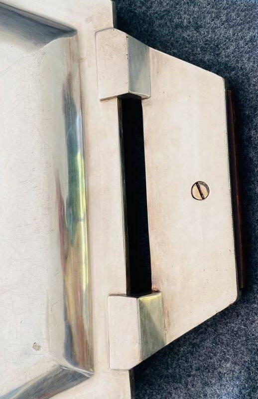 Large serving tray stamped Ravinet d'Enfert, Art Deco period