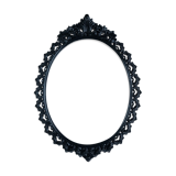 Black lacquered bronze frame