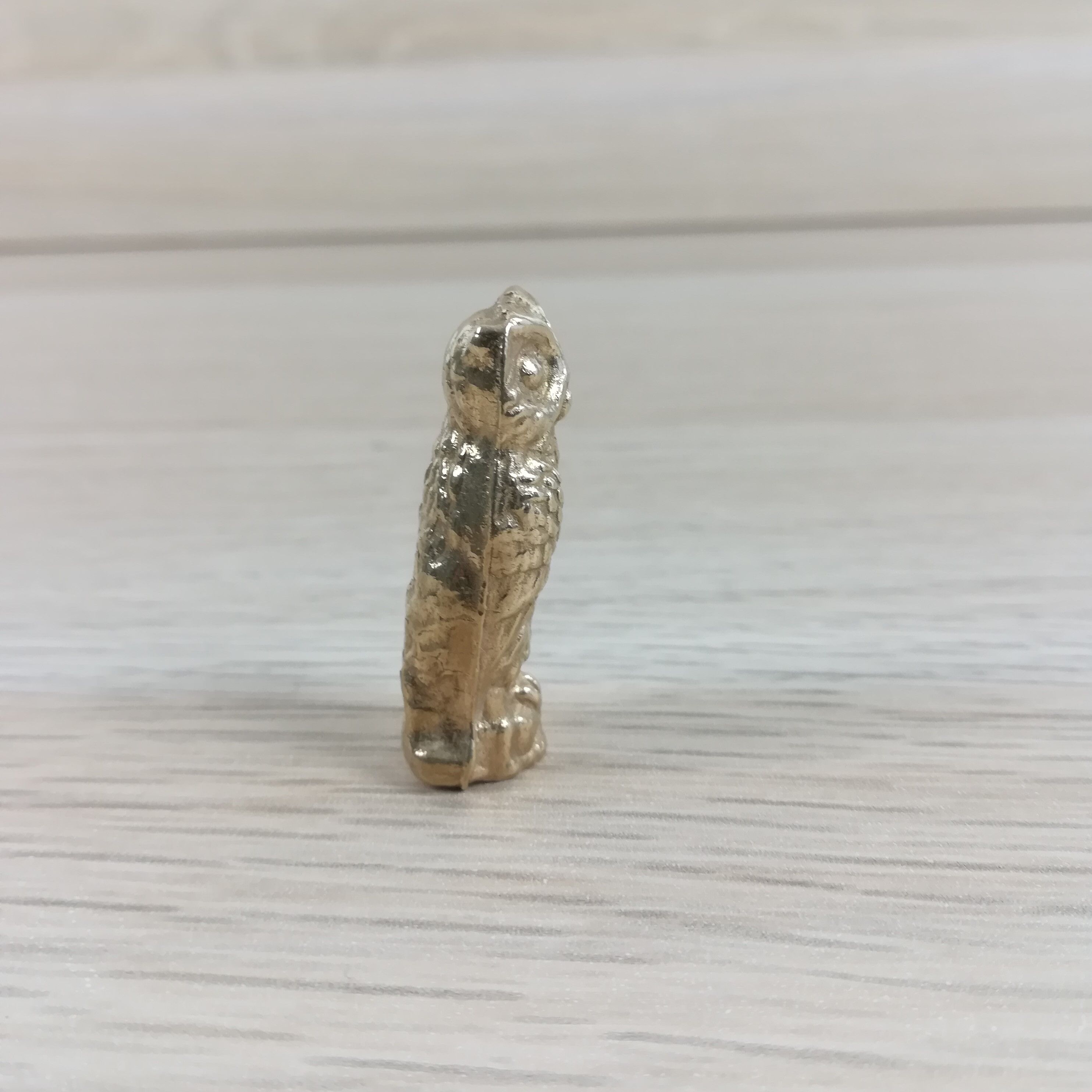 Miniature brass owl