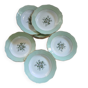 12 assiettes creuses - anciennes