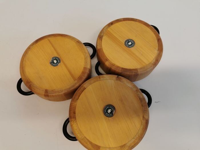 Danish  wooden bowls, from the 80s-90s, retro, vintage