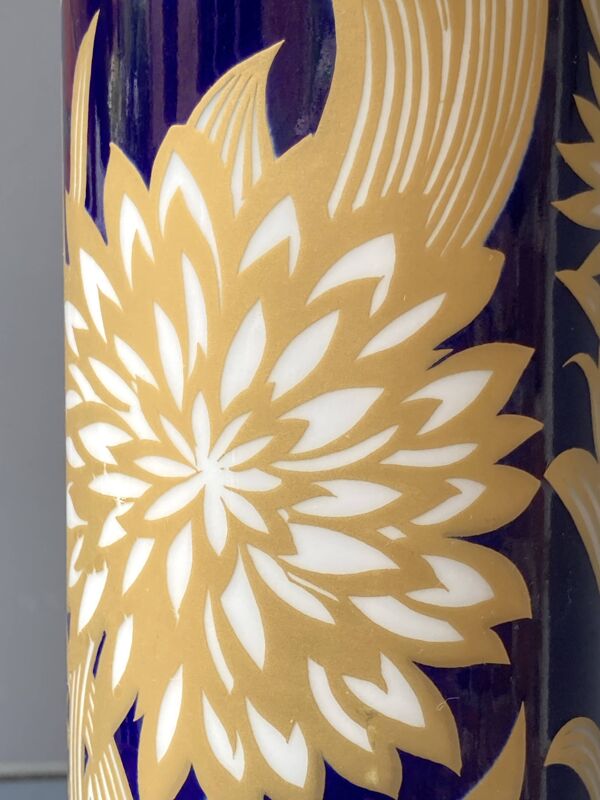 Ensemble de 2 Vases en porcelaine  Royale de Bavière Echt Cobalt