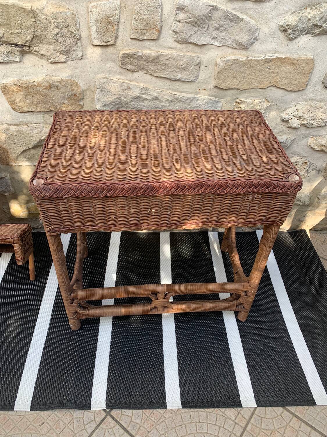 Rattan dressing table