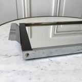 mirrored tray in chrome and wood 60s