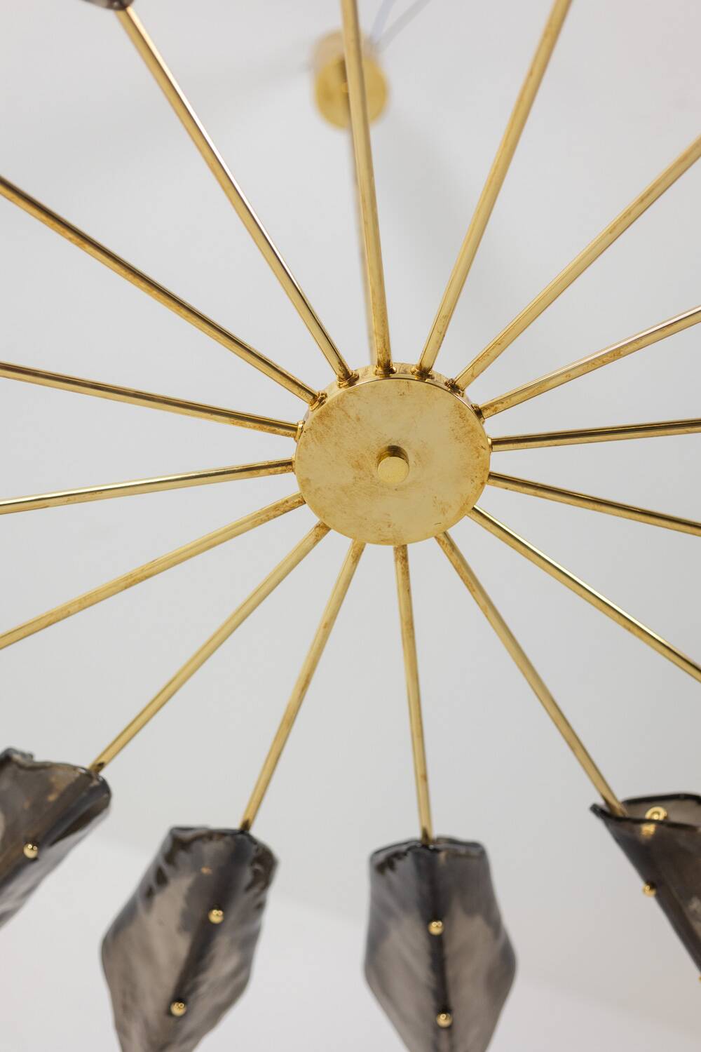 Simone Malachin. Murano glass "star" chandelier. Contemporary.