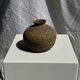 Small round ancient vase in engraved terracotta, Indonesian polychromy H10 D1
