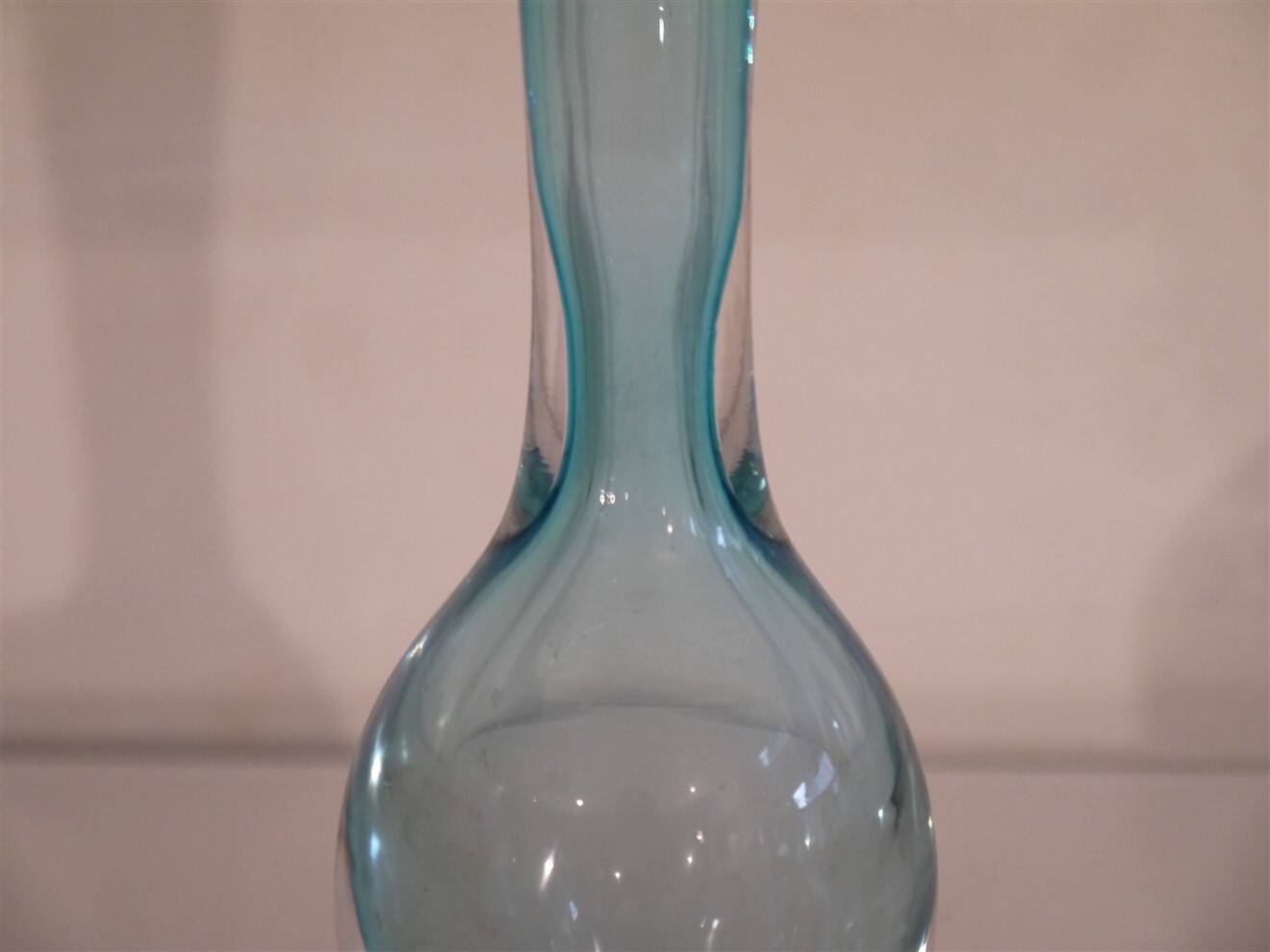 Swedish submerged glass vase 1970