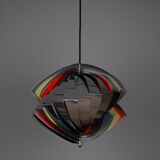 Lampe suspendue vintage danoise Konkylie par Louis Weisdorf, Lyfa, 1963